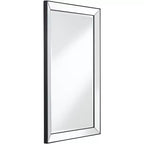 Miroir Mural Rectangulaire Uttermost Verne avec Bordure Noir Mat 24 x 38