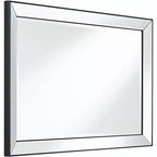 Miroir Mural Rectangulaire Uttermost Verne avec Bordure Noir Mat 24 x 38
