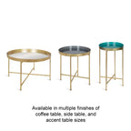 Ensemble de tables d'appoint rondes pliables en métal Celia de Kate and Laurel