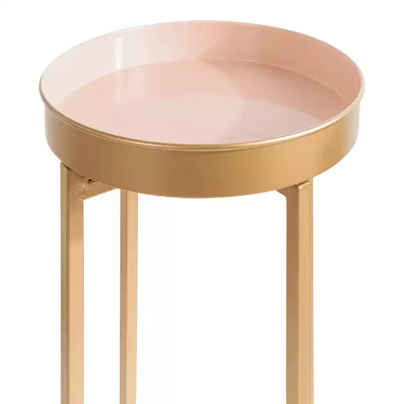 Ensemble de tables d'appoint rondes pliables en métal Celia de Kate and Laurel