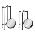 Ensemble de tables d'appoint rondes pliables en métal Celia de Kate and Laurel
