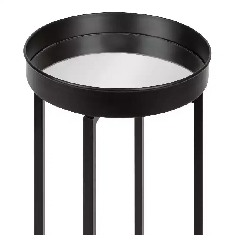 Ensemble de tables d'appoint rondes pliables en métal Celia de Kate and Laurel