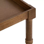 Table d'appoint rectangulaire en bois Bellport Kate and Laurel, 56x36x66 cm, marron rustique