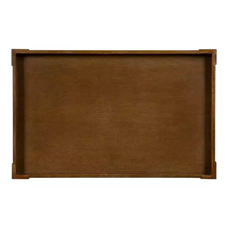 Table d'appoint rectangulaire en bois Bellport Kate and Laurel, 56x36x66 cm, marron rustique