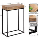 Table d'appoint fine en bois et métal Kate et Laurel Karlsen
