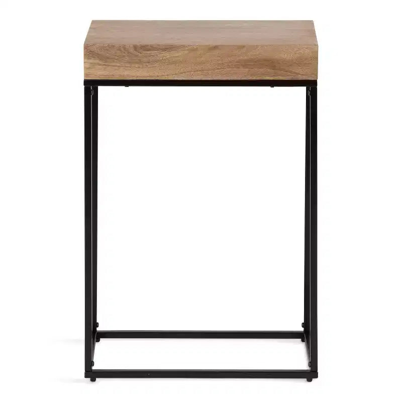 Table d'appoint fine en bois et métal Kate et Laurel Karlsen