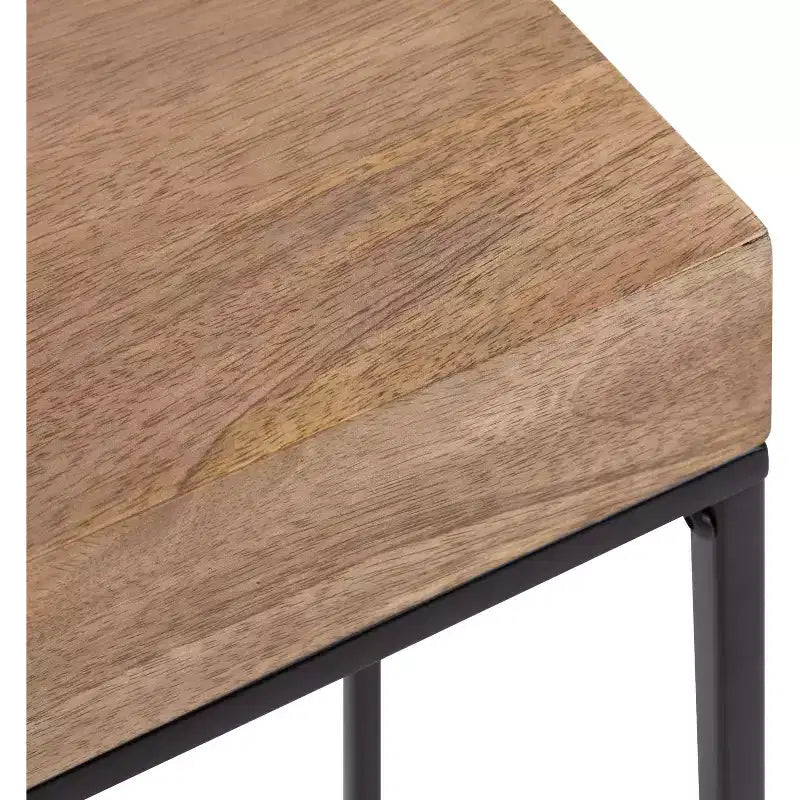 Table d'appoint fine en bois et métal Kate et Laurel Karlsen