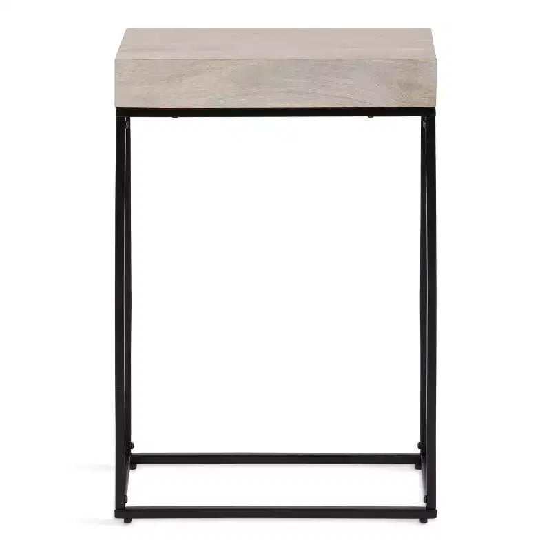 Table d'appoint fine en bois et métal Kate et Laurel Karlsen