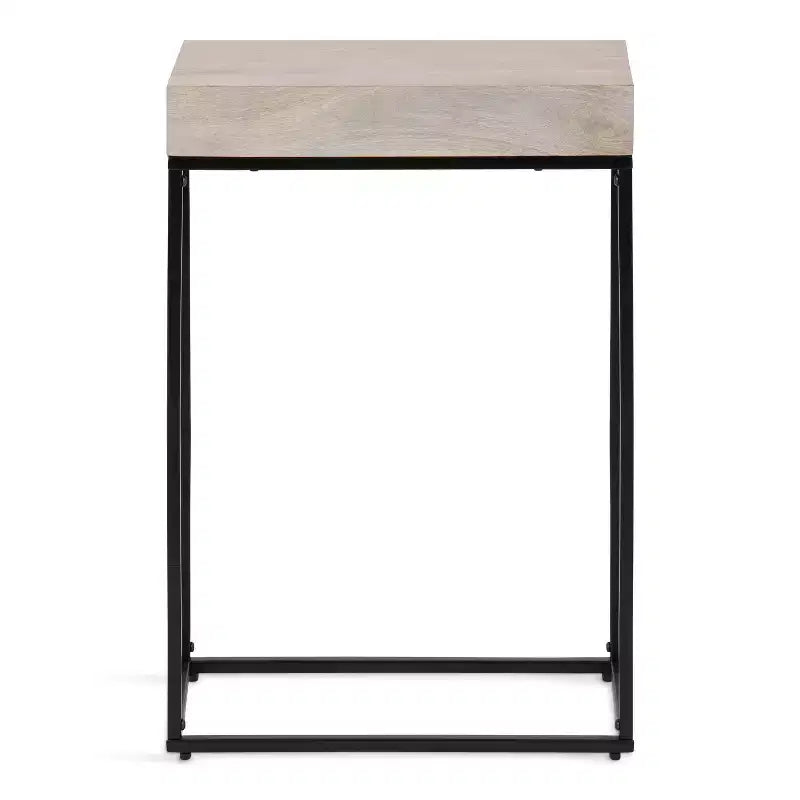 Table d'appoint fine en bois et métal Kate et Laurel Karlsen