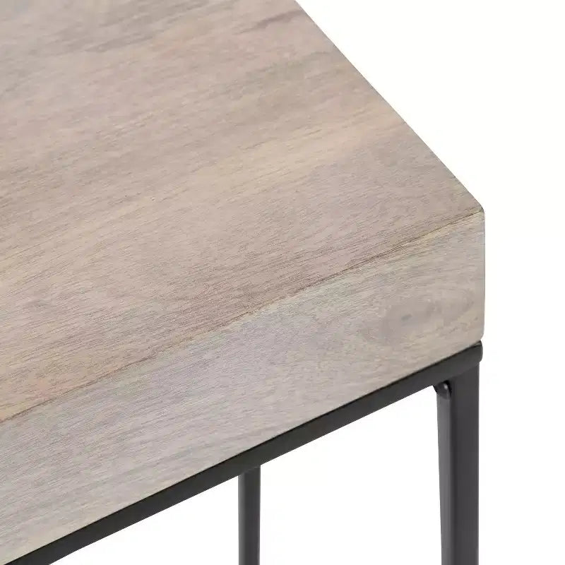 Table d'appoint fine en bois et métal Kate et Laurel Karlsen