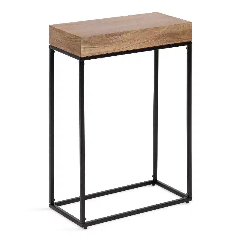 Table d'appoint fine en bois et métal Kate et Laurel Karlsen