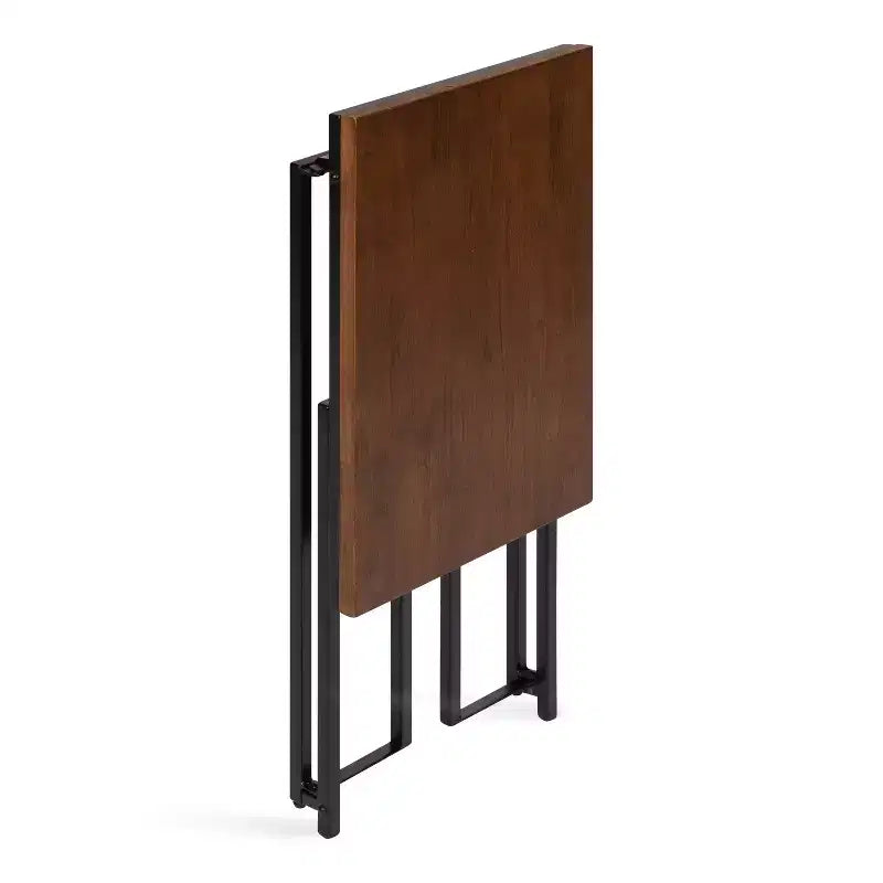 Table d'appoint en bois rectangulaire Kate and Laurel Lockridge, 19x12x27, Noyer marron