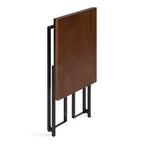 Table d'appoint en bois rectangulaire Kate and Laurel Lockridge, 19x12x27, Noyer marron