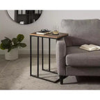 Table d'appoint en bois rectangulaire Kate and Laurel Lockridge, 19x12x27, Noyer marron