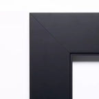 Miroir mural de salle de bain en bois biseauté Corvino Petite Amanti Art