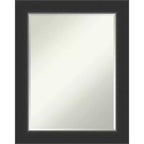 Amanti Art Corvino Petite Bevel Wood Bathroom Wall Mirror