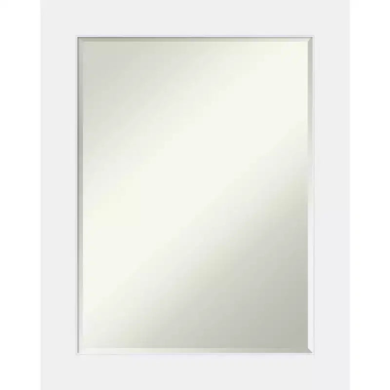 Miroir mural de salle de bain en bois biseauté Corvino Petite Amanti Art