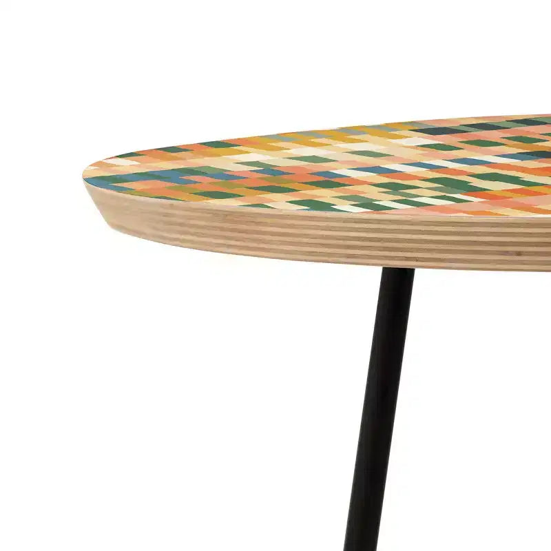 Table d'appoint ronde mosaïque pastel Gigi Rosado - Deny Designs