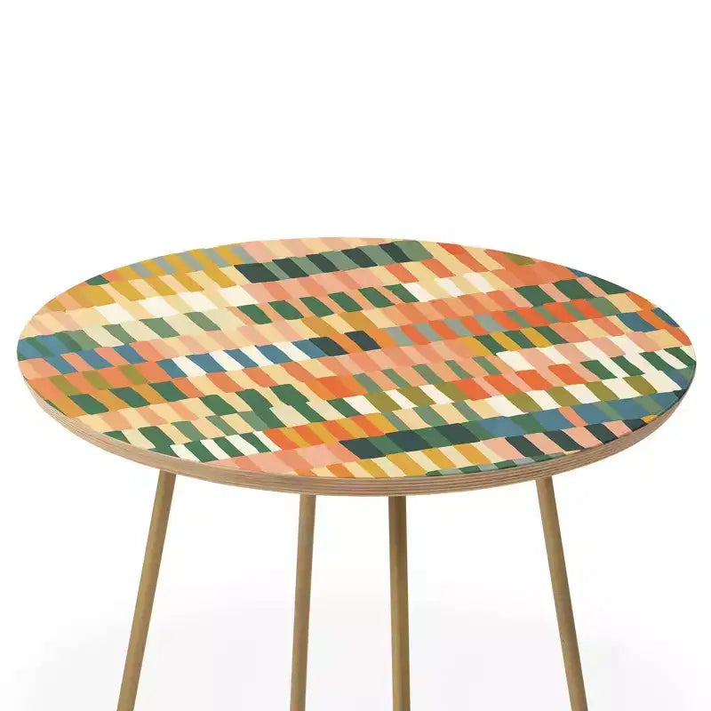 Table d'appoint ronde mosaïque pastel Gigi Rosado - Deny Designs