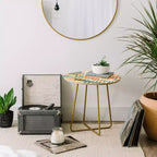 Table d'appoint ronde mosaïque pastel Gigi Rosado - Deny Designs