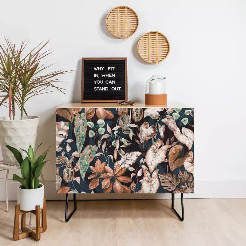 Marta Barragan Camarasa Buffet Lush Vintage Dark Jungle - Deny Designs