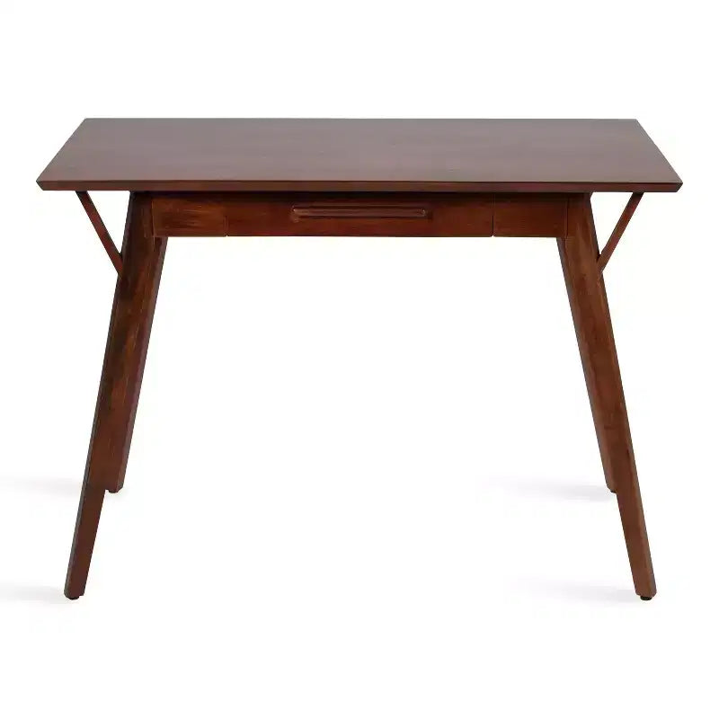 Bureau d'écriture rectangulaire en bois Kate and Laurel McCutcheon, 42x22x30, marron