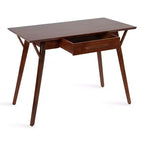 Bureau d'écriture rectangulaire en bois Kate and Laurel McCutcheon, 42x22x30, marron