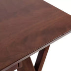 Bureau d'écriture rectangulaire en bois Kate and Laurel McCutcheon, 42x22x30, marron