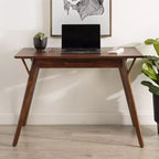 Bureau d'écriture rectangulaire en bois Kate and Laurel McCutcheon, 42x22x30, marron