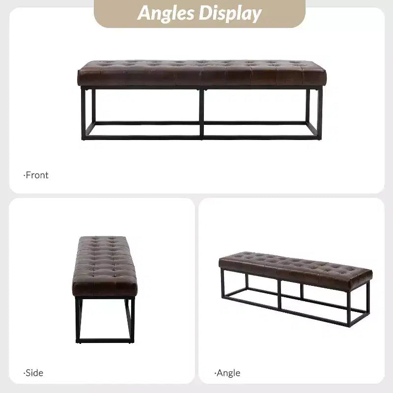 Banc de chambre Gema 60 large Pour la chambre et le salon | ART OF LIVING DESIGNS