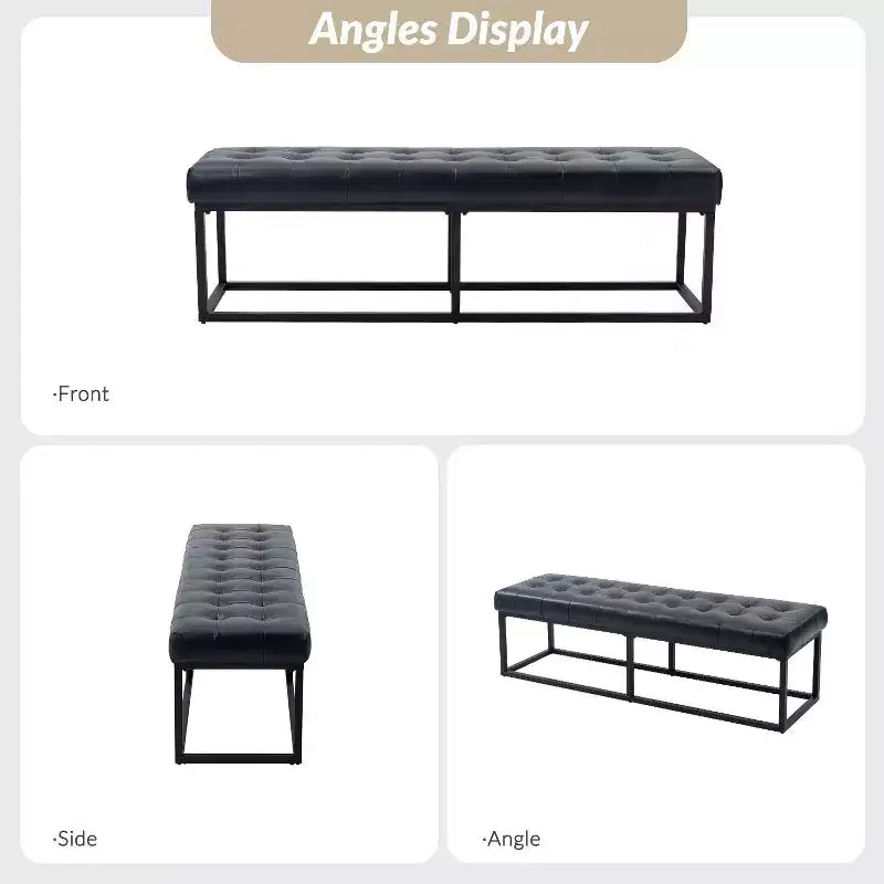Banc de chambre Gema 60 large Pour la chambre et le salon | ART OF LIVING DESIGNS