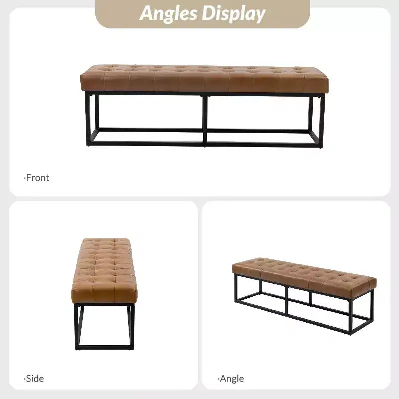Banc de chambre Gema 60 large Pour la chambre et le salon | ART OF LIVING DESIGNS