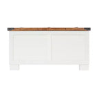 Flash Furniture Wyatt - Table basse de rangement style ferme avec plateau relevable à charnière, grande table basse avec rangement dissimulé