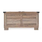 Flash Furniture Wyatt - Table basse de rangement style ferme avec plateau relevable à charnière, grande table basse avec rangement dissimulé