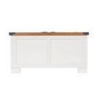Flash Furniture Wyatt - Table basse de rangement style ferme avec plateau relevable à charnière, grande table basse avec rangement dissimulé