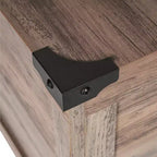 Flash Furniture Wyatt - Table basse de rangement style ferme avec plateau relevable à charnière, grande table basse avec rangement dissimulé