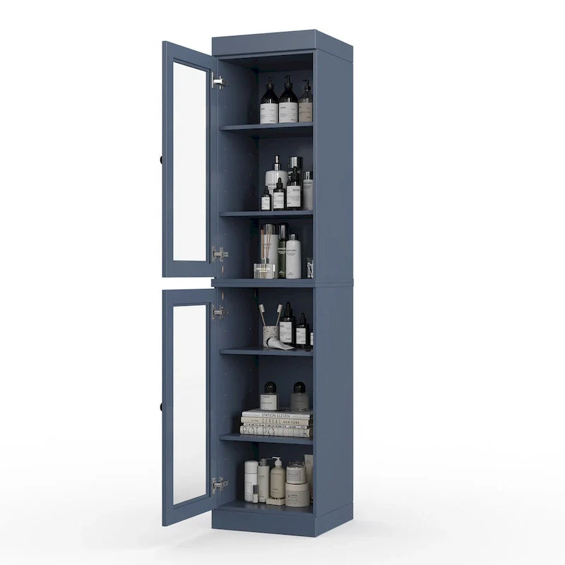 Meuble sous-vasque 100 % bois massif 42 cm avec portes en option par Palace Imports