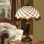 Lampe de table à dôme en verre inoxydable vintage 2 lumières HomeyFad