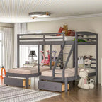 Full over Twin & Twin Bunk Bed - ModernLuxe