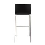 Ensemble de 2 tabourets de bar rembourrés Mara en acier inoxydable - Lumisource