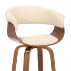 Tabouret de bar à hauteur de comptoir 30" Julyssa Swivel en similicuir et bois - Armen Living
