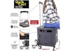 dbest products Caisse roulante pliable Quik Cart Stair Climber avec siège et panier pliable robuste