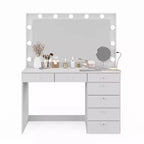 Coiffeuse Maquillage Lumineuse Nuit avec Boutons - Boahaus