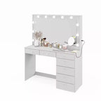 Coiffeuse Maquillage Lumineuse Nuit avec Boutons - Boahaus