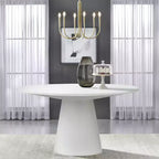 Table à manger ronde sur pied Buylateral North Bay Modern 59