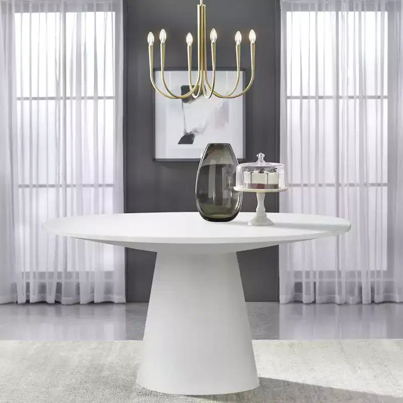 Table à manger ronde sur pied Buylateral North Bay Modern 59