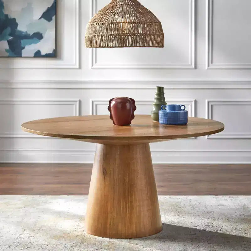 Table à manger ronde sur pied Buylateral North Bay Modern 59
