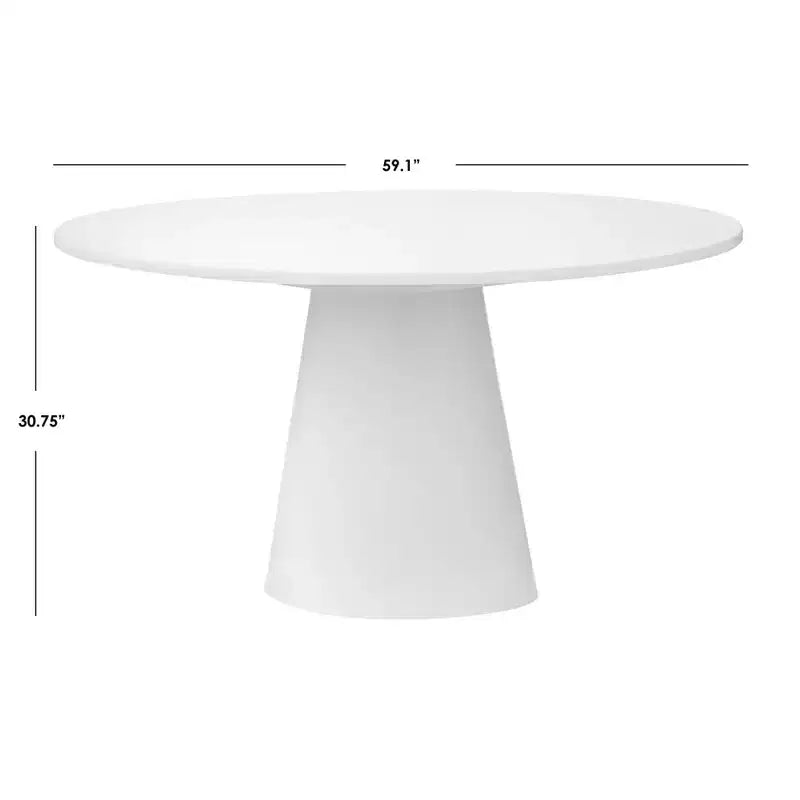 Table à manger ronde sur pied Buylateral North Bay Modern 59