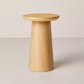 Wooden Round Pedestal Accent Drink Table - Hearth & Hand with Magnolia