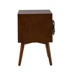 Doris 2 - Table d'appoint mi-siècle avec tiroir et prises intégrées | HULALA HOME